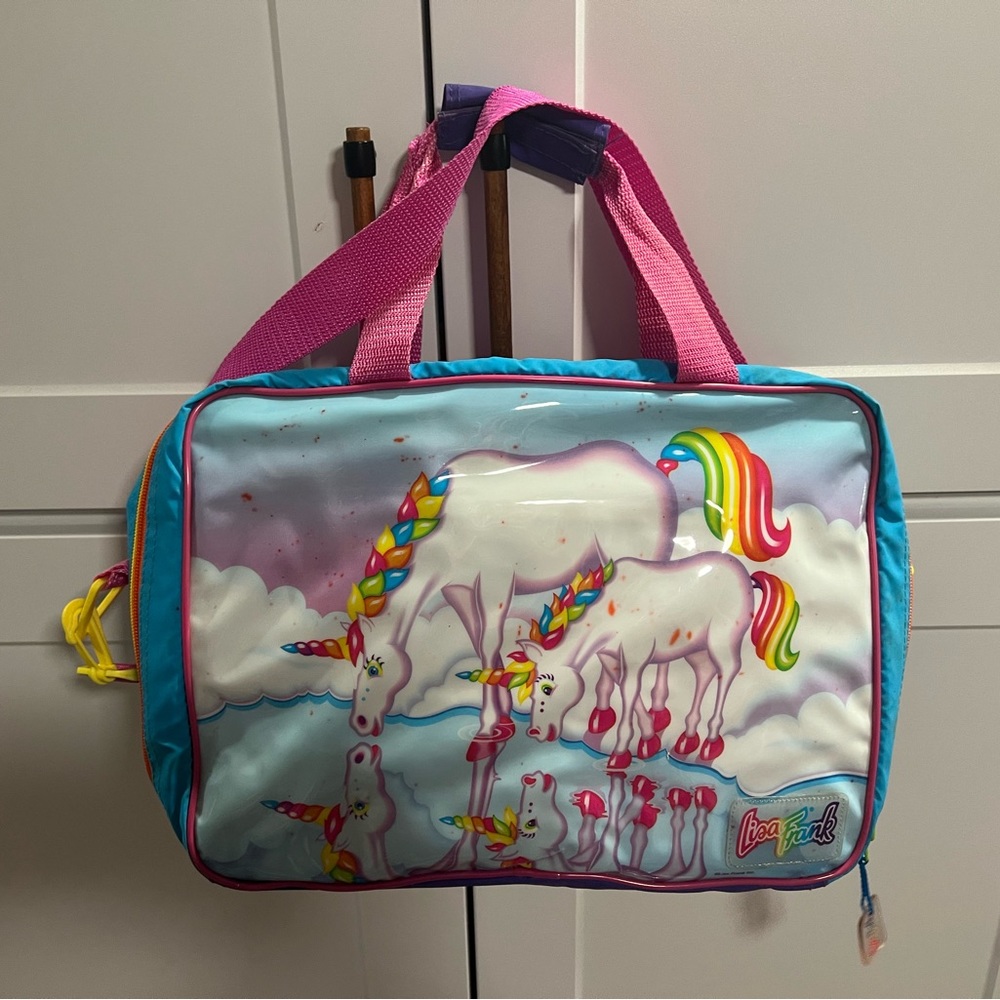 Vintage Lisa Frank super rare Markie Reflection duffle bag/suitcase